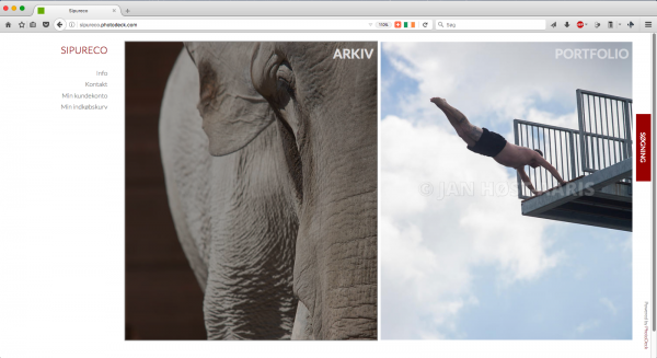Sipureco PR & Kommunikations online fotoarkiv og webshop, hvor professionelle og private kunder kan købe billeder. Der er også en portfolio med billeder, der præsenterer Jan Høst-Aaris og bureauets fotoprofil.